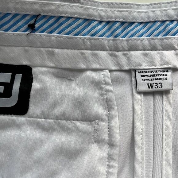 FootJoy FJ Blue Striped Stretch Shorts 34x7 - Picture 11 of 15